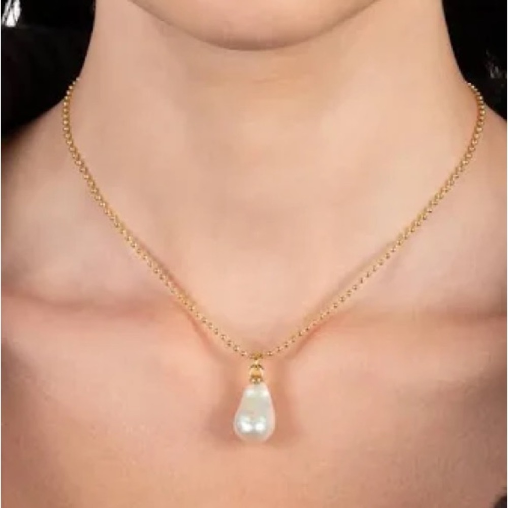 NEW Alexis Bittar Pearl Teardrop necklace